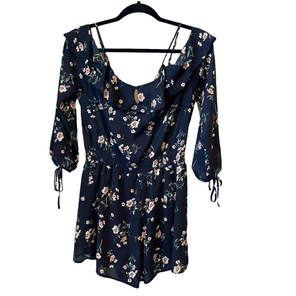 NWOT Blu Pepper Floral Romper